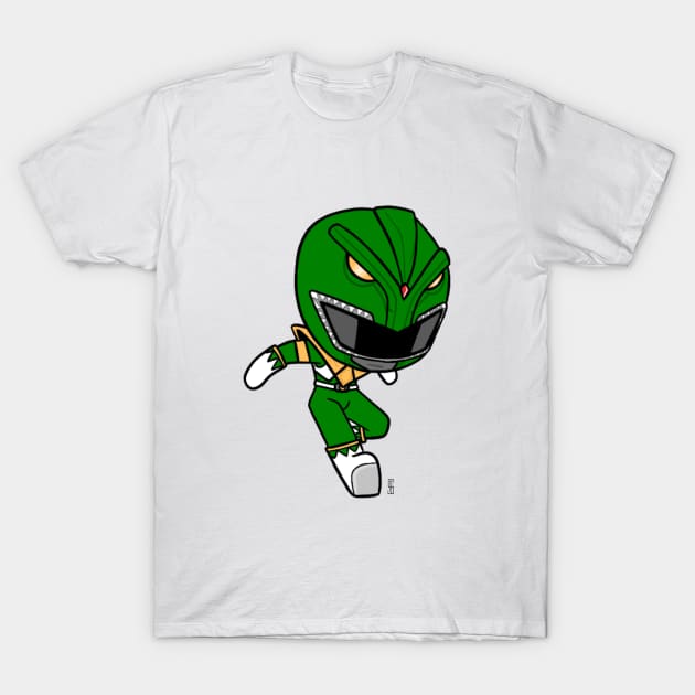 Chibi Green Ranger T-Shirt by Not Too Shoddy